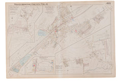 Vintage 1930s Hopkins Bedford Village NY Map