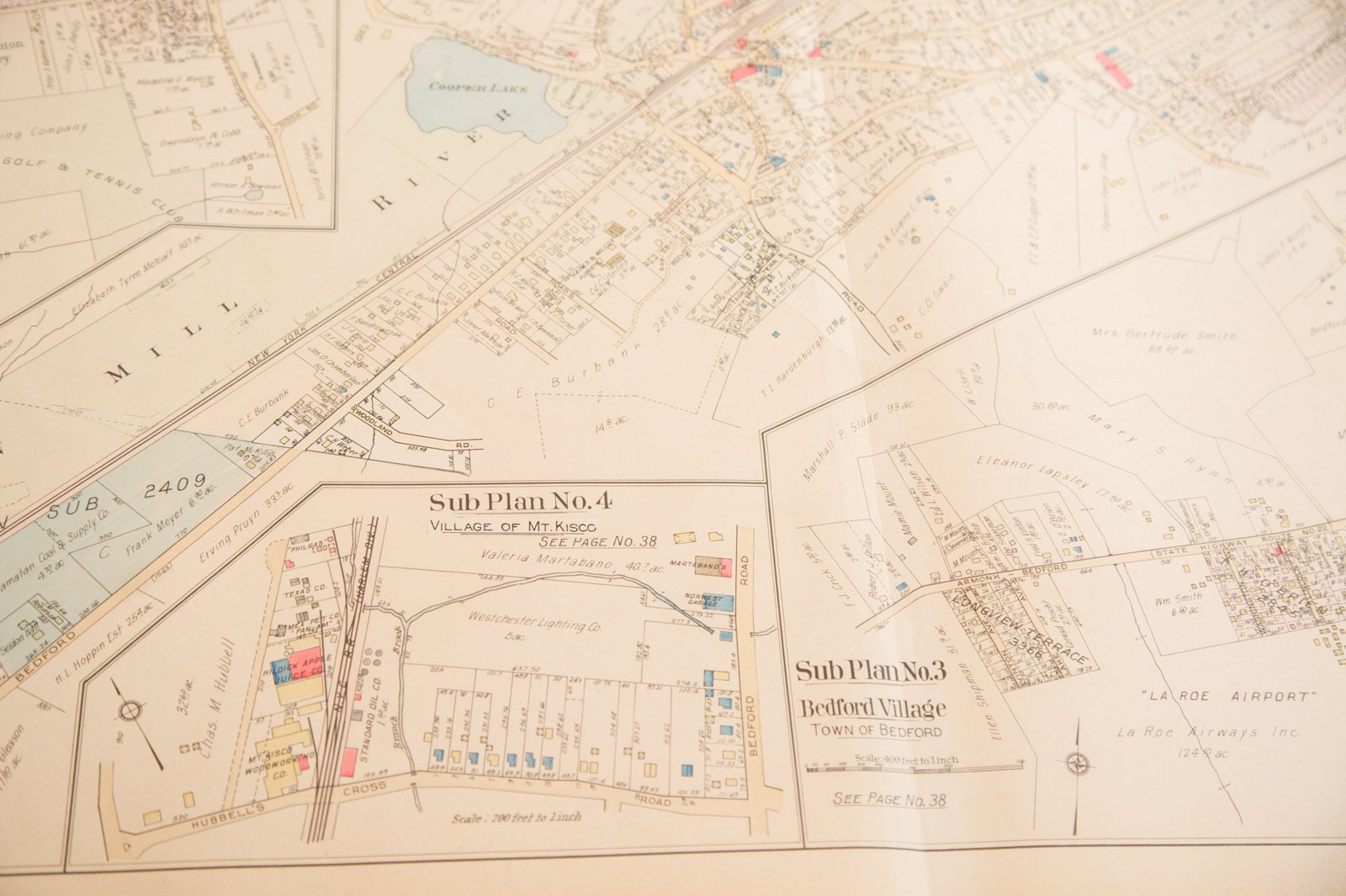 Vintage 1930s Hopkins Bedford Village NY Map