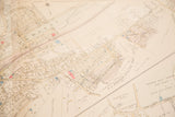 Vintage 1930s Bedford Village map detail showing 