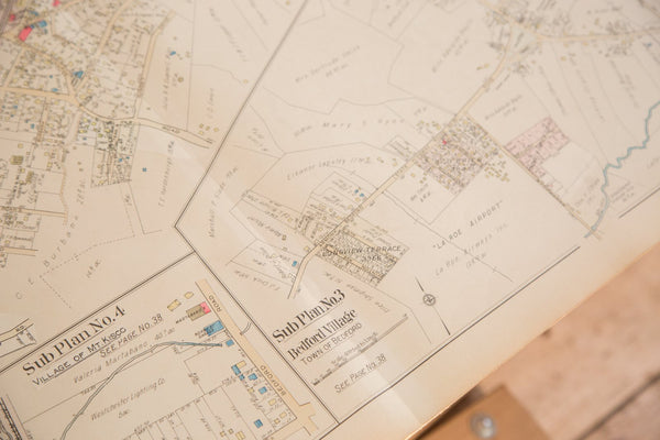 Vintage 1930s Hopkins Bedford Village NY Map