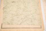 Detailed view of the 1860s Bedford NY atlas map, highlighting green hand coloring.