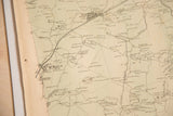 Antique 1860s Beers Bedford NY map detail, showing intricate roads and place names.