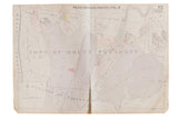 Vintage 1930s Hopkins map of Mount Pleasant, NY, with central rip, aged paper, 34