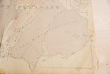 Vintage 1930s Mount Pleasant map, showing paper tear and aged tape on lower corner.