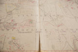 Vintage 1930s Hopkins map, showing central fold and 'Briarcliff Manor Topographical' text.