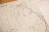 Vintage 1930s Briarcliff Manor map showing Golf Country Club, roads, and red details.