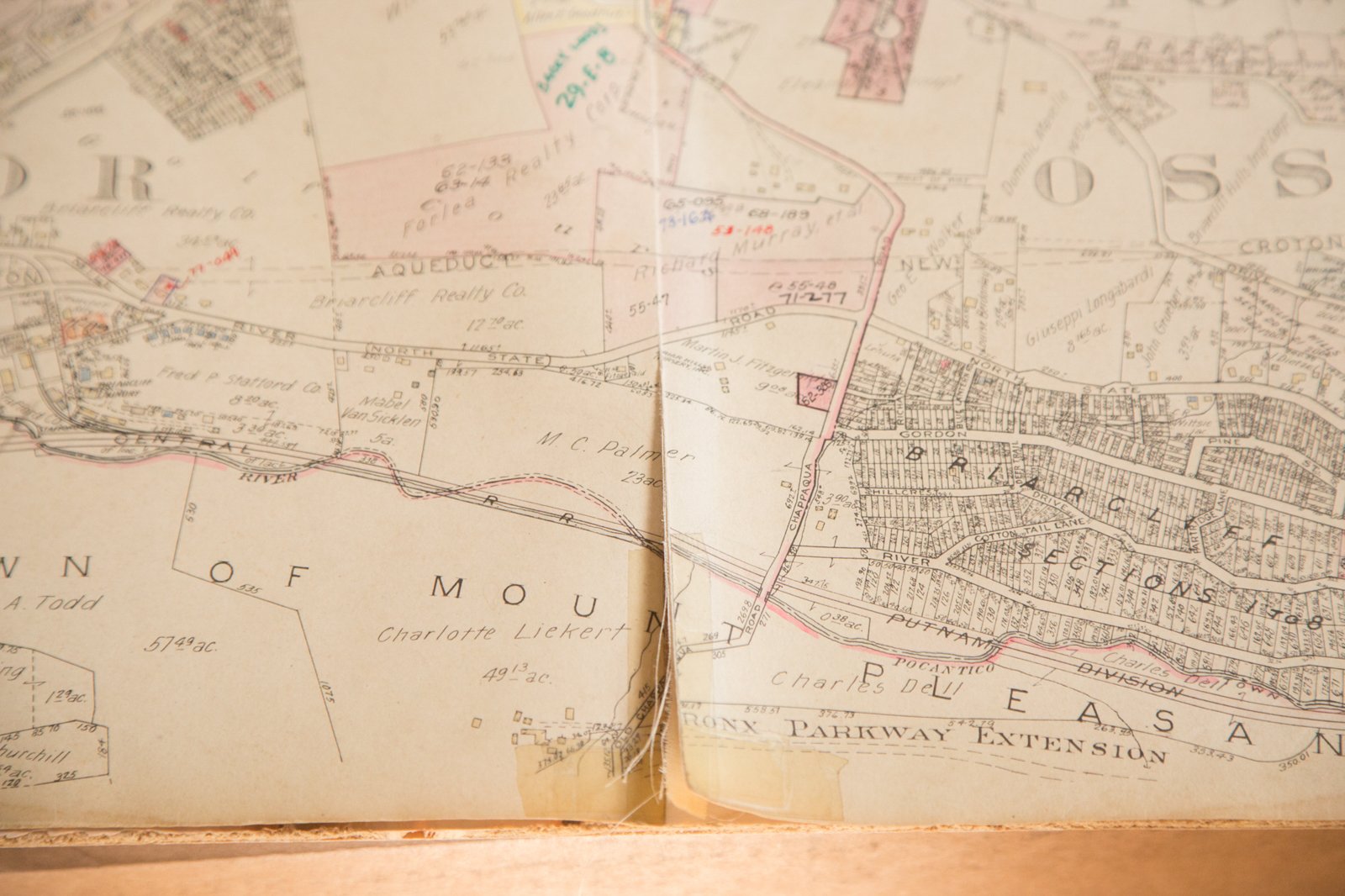 Vintage 1930s Hopkins Map of Briarcliff Manor NY And Ossining