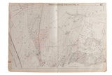 Vintage 1930s Hopkins map of Ossining, Westchester County, showing detailed cartography on aged paper.