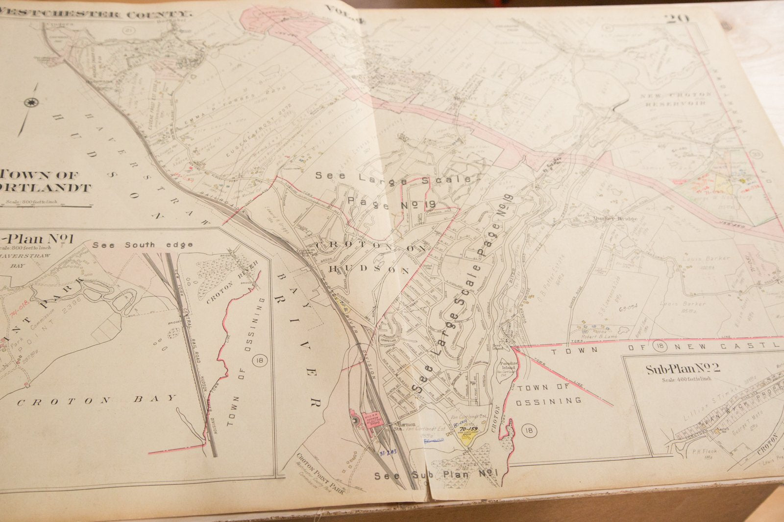 Vintage Hopkins Map of Croton On Hudson NY And Cortlandt