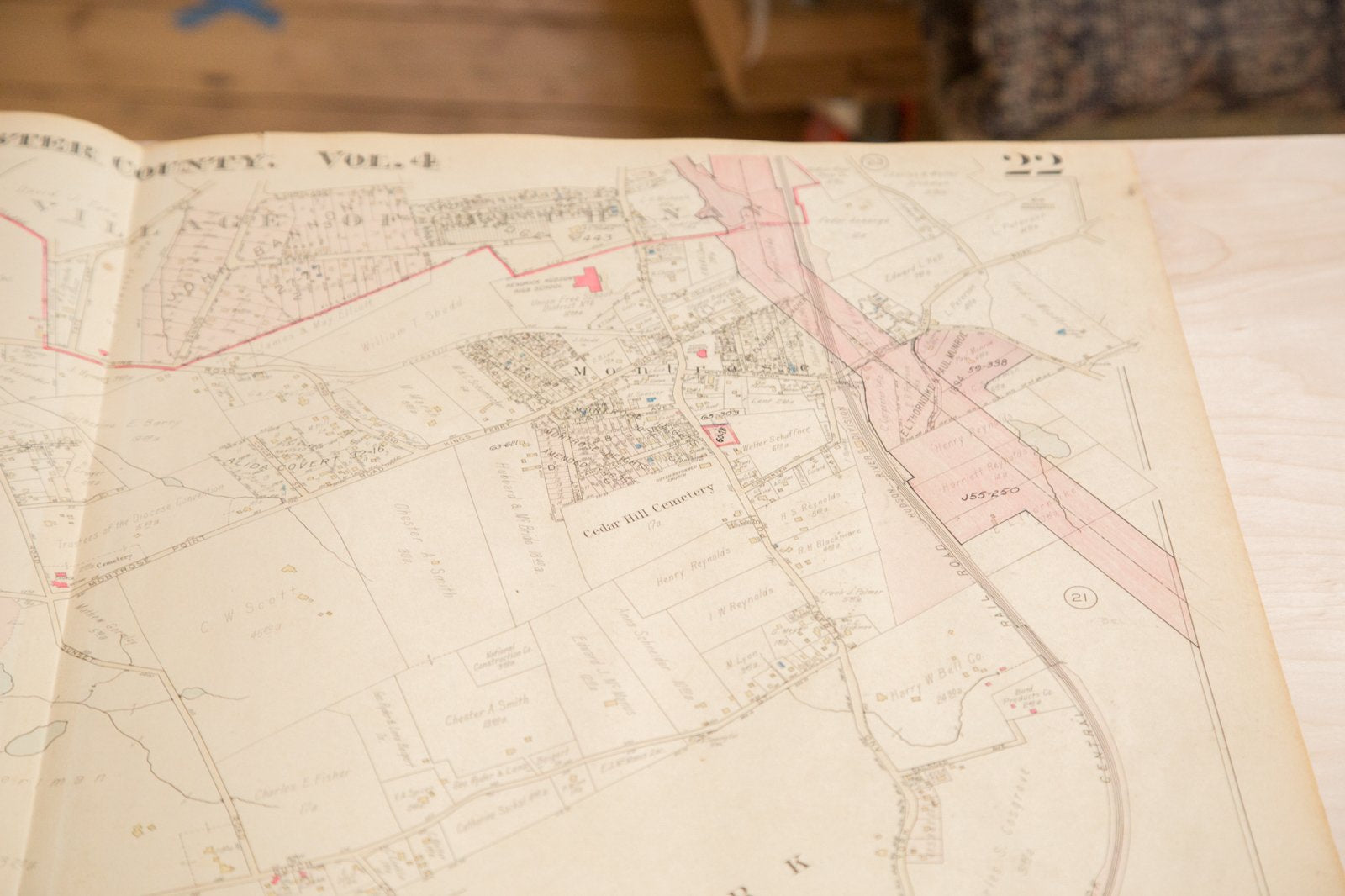 Vintage Hopkins Map of Town of Cortlandt NY 