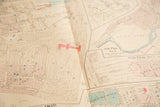Close-up of the 'Town of Cortlandt' sub-plan on a vintage folded Hopkins map.