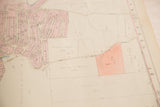 Detailed view of a vintage Cortlandt map showing property plots and landowner names.