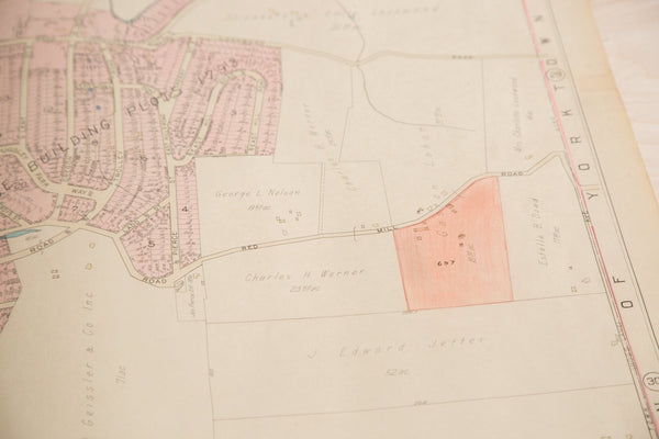 Vintage Hopkins Map of Town of Courtland