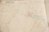 A close-up of the vintage Yorktown map showing Mohansic Lake and property lines.