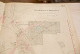Angled view of a vintage Yorktown Heights map showing property lines and the Lake Junior section.