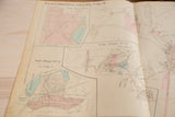 Close-up of a 1930s Hopkins map showing Yorktown Heights sub-plans on aged paper.