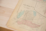Vintage Hopkins map paper showing the title Sub Plan No 3 and Mohansic Lake.