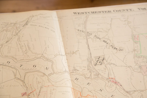 Vintage Hopkins Map of New Castle And Chappaqua