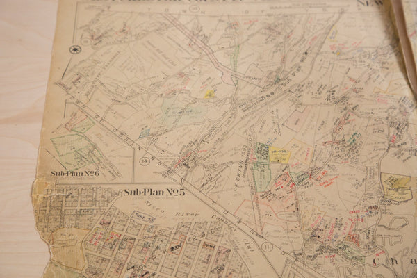 Vintage Hopkins Map of New Castle And Chappaqua