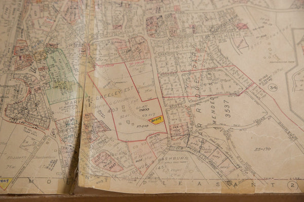 Vintage Hopkins Map of Chappaqua