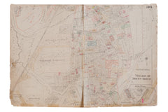 Vintage Hopkins Map of Village of Mt Kisco