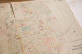 Vintage 1930s Hopkins Mt. Kisco map, showing aged paper, visible folds, and street grid.