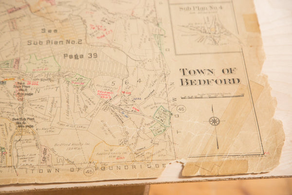 Vintage Hopkins Map of Town of Bedford