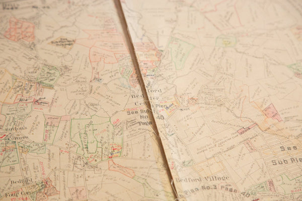 Vintage Hopkins Map of Town of Bedford