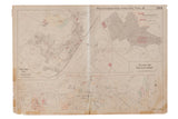 Vintage 1930s Hopkins map of Bedford, Katonah, Indian Hill, showing visible wear, 34x24.