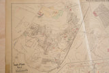 Aged vintage Hopkins map detail of Katonah and Muscoot with visible creases and street names.