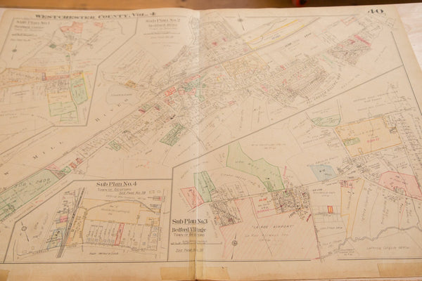 Vintage Hopkins Map of Bedford Hills Bedford Village