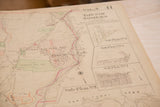Vintage Hopkins map detail, showing the Town of Somers sub-plans on aged paper.