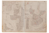 Vintage 1930s Hopkins map of Somers, New York, detailing Amawalk and Lake Purdys sub plans.