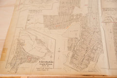 Vintage Hopkins Map of Somers Sub Plans Amawalk Lake Purdys
