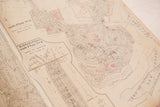 Detailed typography of the Somers and Baldwin Place sub plans on the vintage Hopkins map.