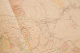 Vintage 1930s Hopkins map portion, North Salem Purdys parcel lines, aged tones.