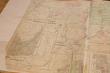 Vintage Hopkins map detail of Lake Katonah, Sub Plan No 3, aged with visible tears.