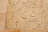 Detail view of the vintage Hopkins North Castle map, showing Sub-Plan No 2 and Connecticut.