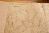 Vintage North Castle map, showing aged paper texture and red ink annotations.