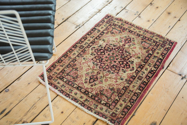 2x3 Antique Kerman Rug Mat // ONH Item 4723 Image 1