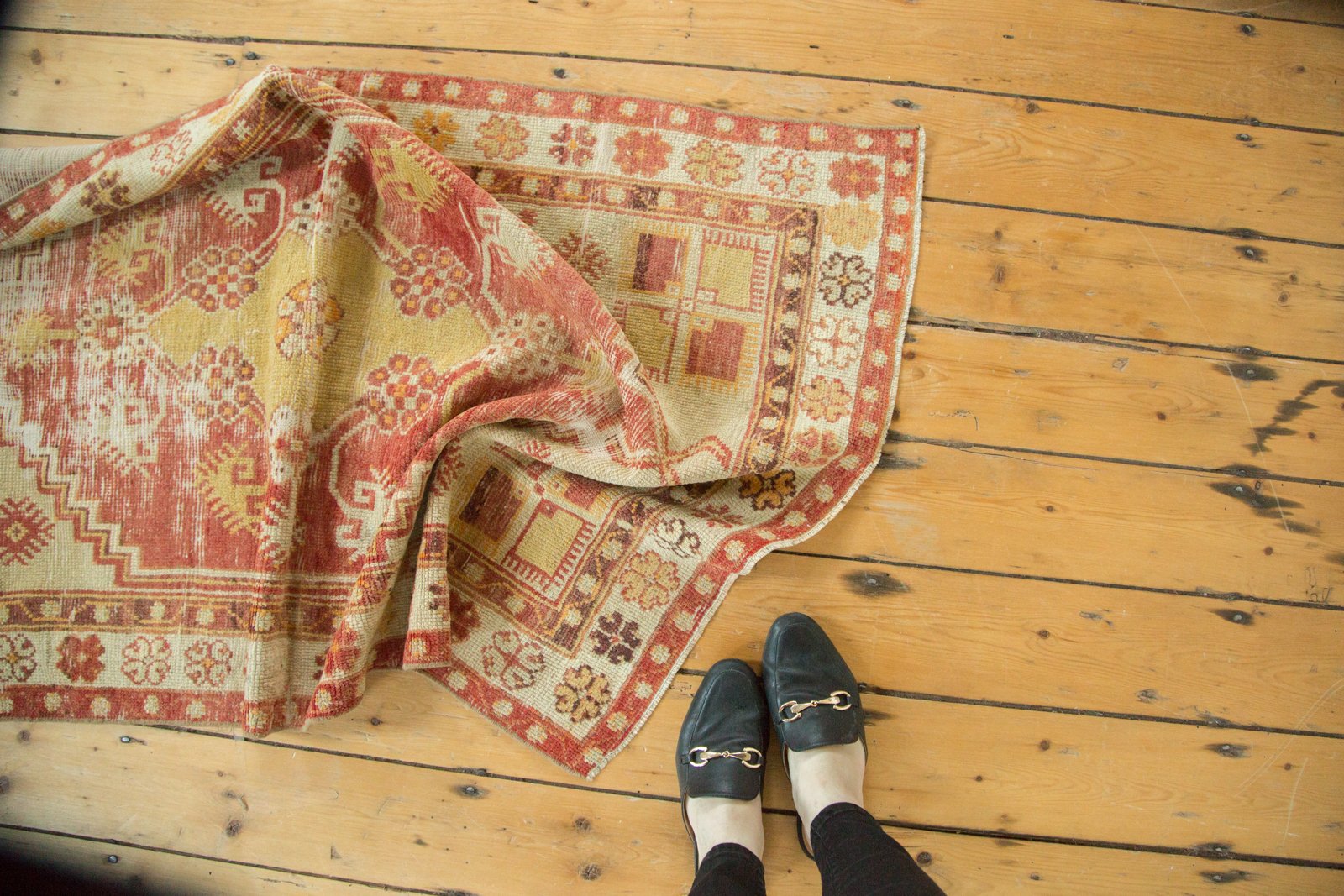 3x5 Vintage Distressed Oushak Rug // ONH Item 4726 Image 1