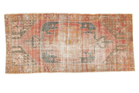 4' x 8'8" Vintage Distressed Oushak Rug Runner / Item 4728 image 1