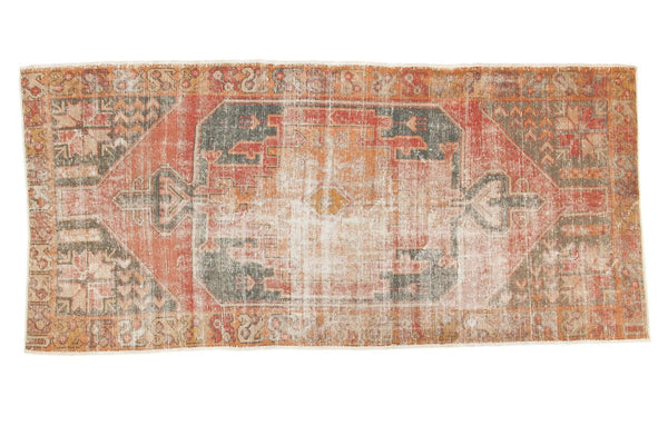 4' x 8'8" Vintage Distressed Oushak Rug Runner / Item 4728 image 1