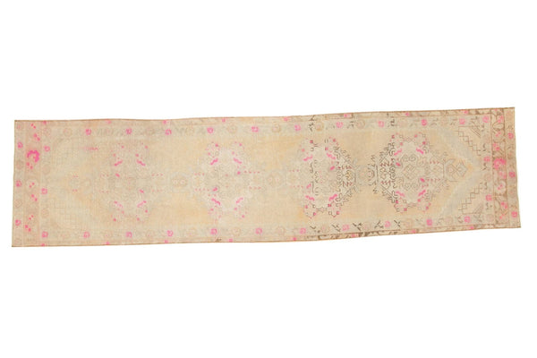Vintage Distressed Oushak Rug Runner
