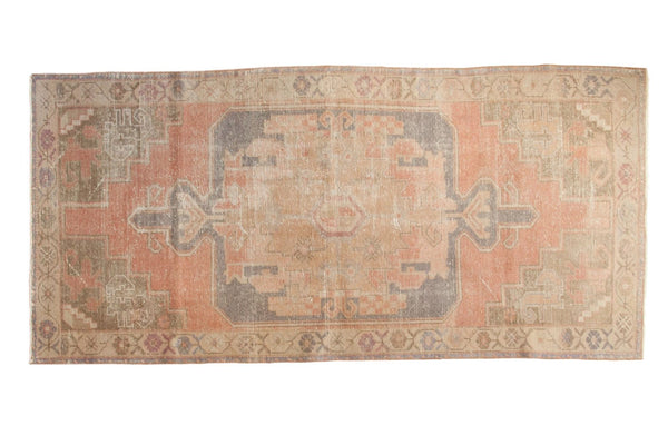 Vintage Distressed Oushak Rug Runner