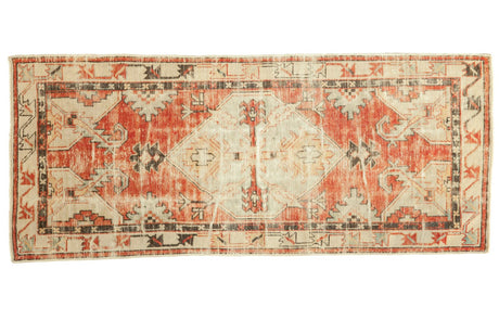 Vintage Distressed Oushak Rug Runner