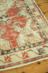 Vintage Distressed Oushak Rug Runner