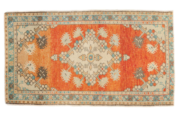 Vintage Distressed Oushak Rug