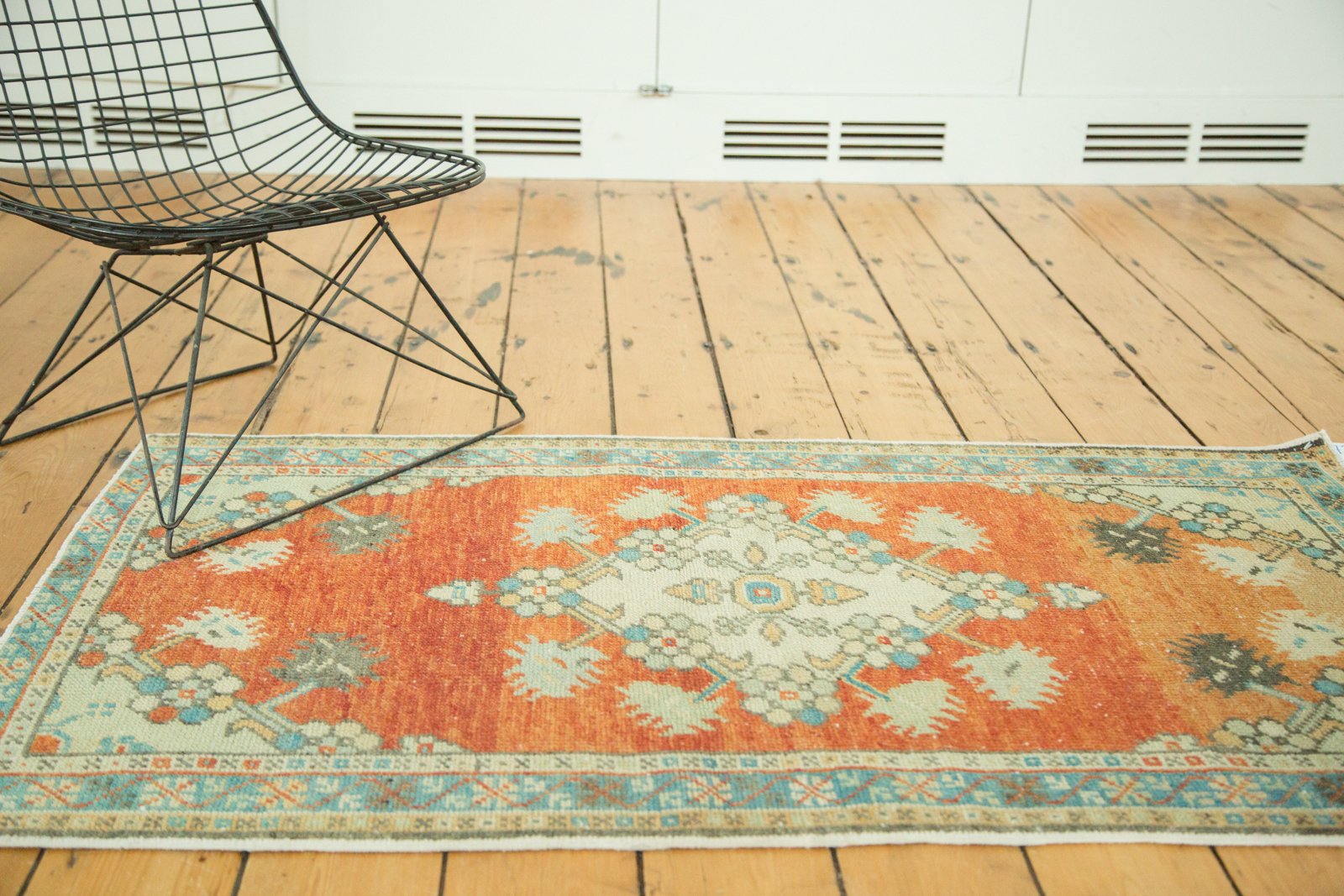 Vintage Distressed Oushak Rug