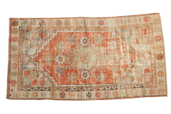 2'5" x 4'7" Vintage Distressed Oushak Rug / Item 4737 image 1
